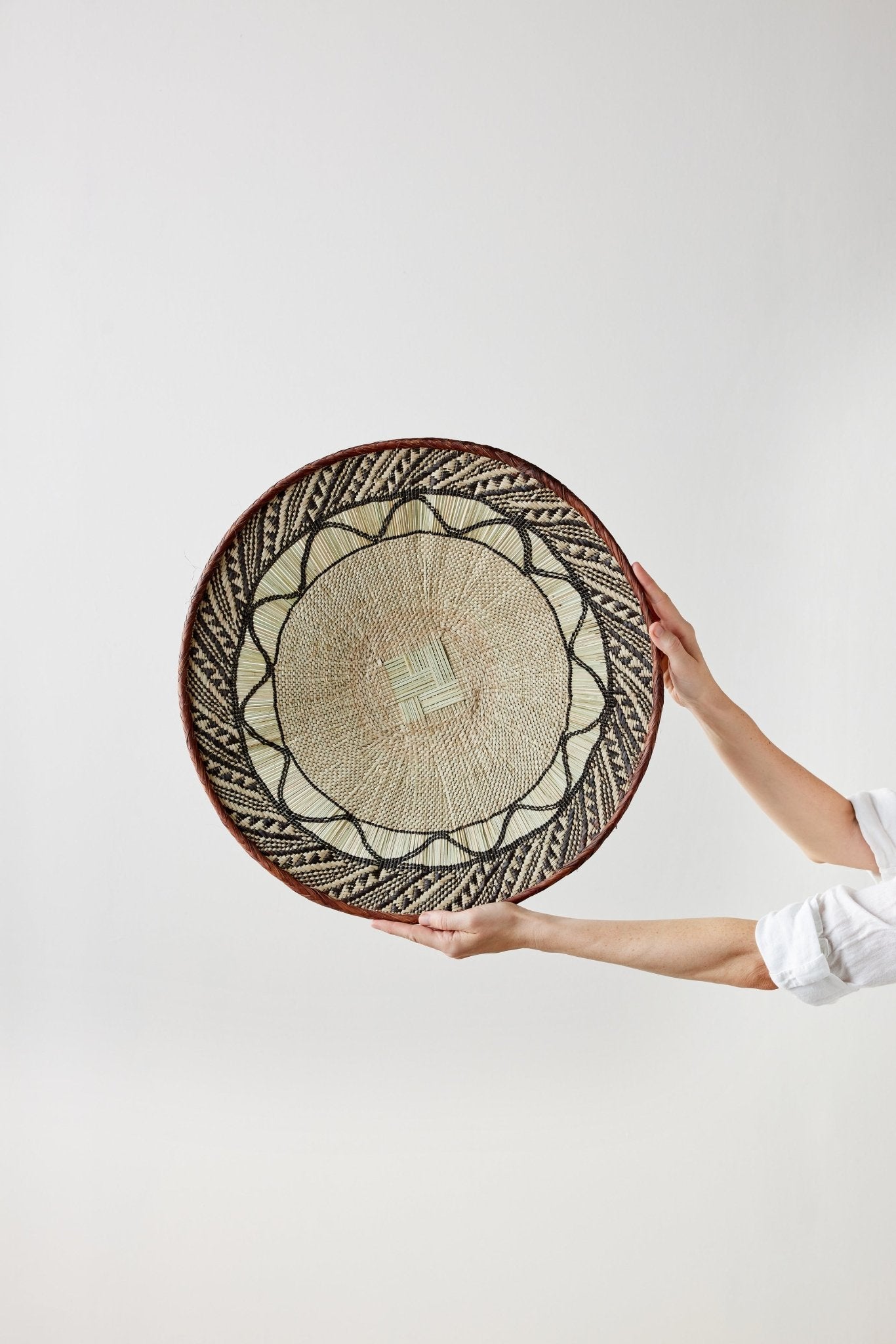 Binga Lace Patterned Basket - Takoa Home Decor