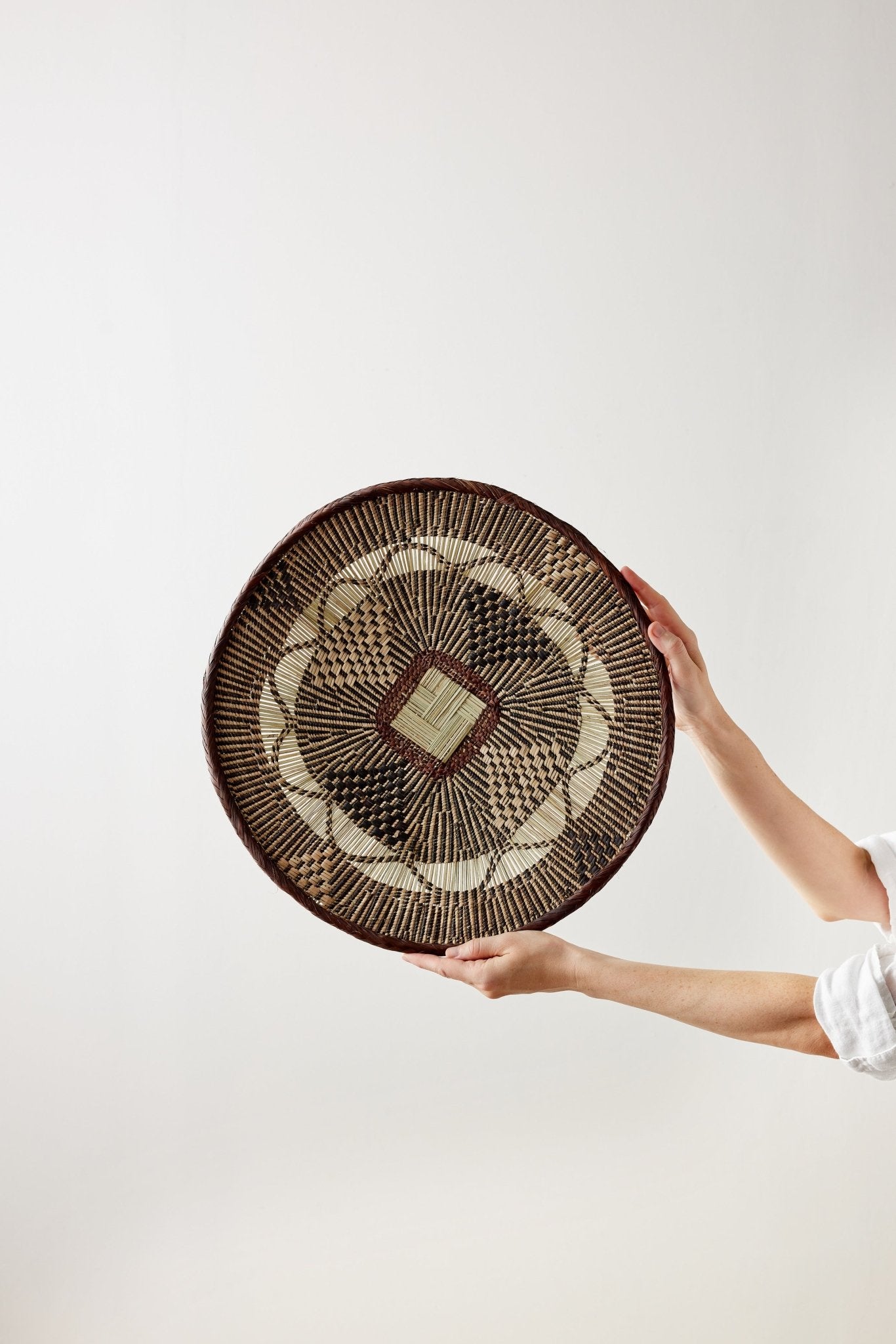 Binga Lace Patterned Basket - Takoa Home Decor