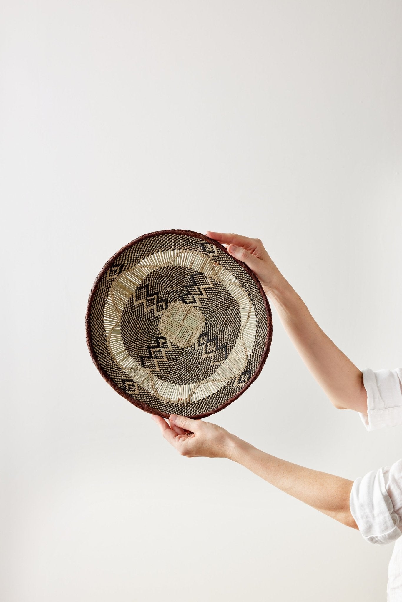 Binga Lace Patterned Basket - Takoa Home Decor