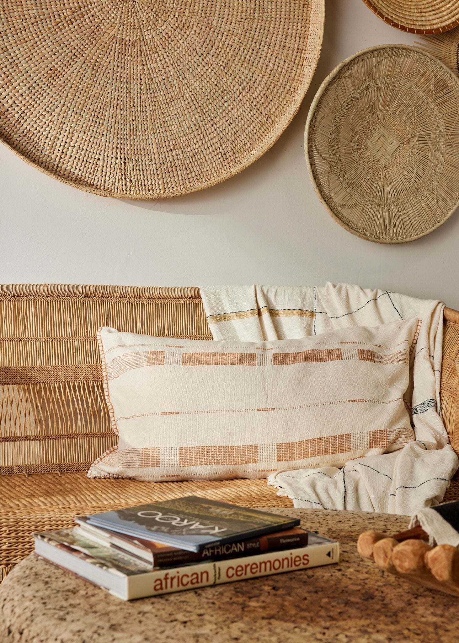 Fulcrum Sahara Oversized Cotton Lumbar Pillow - Takoa Home Decor